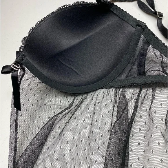 VS BLK Sexy Little Things Nightgown, 36D. *P1060 - Picture 5 of 9